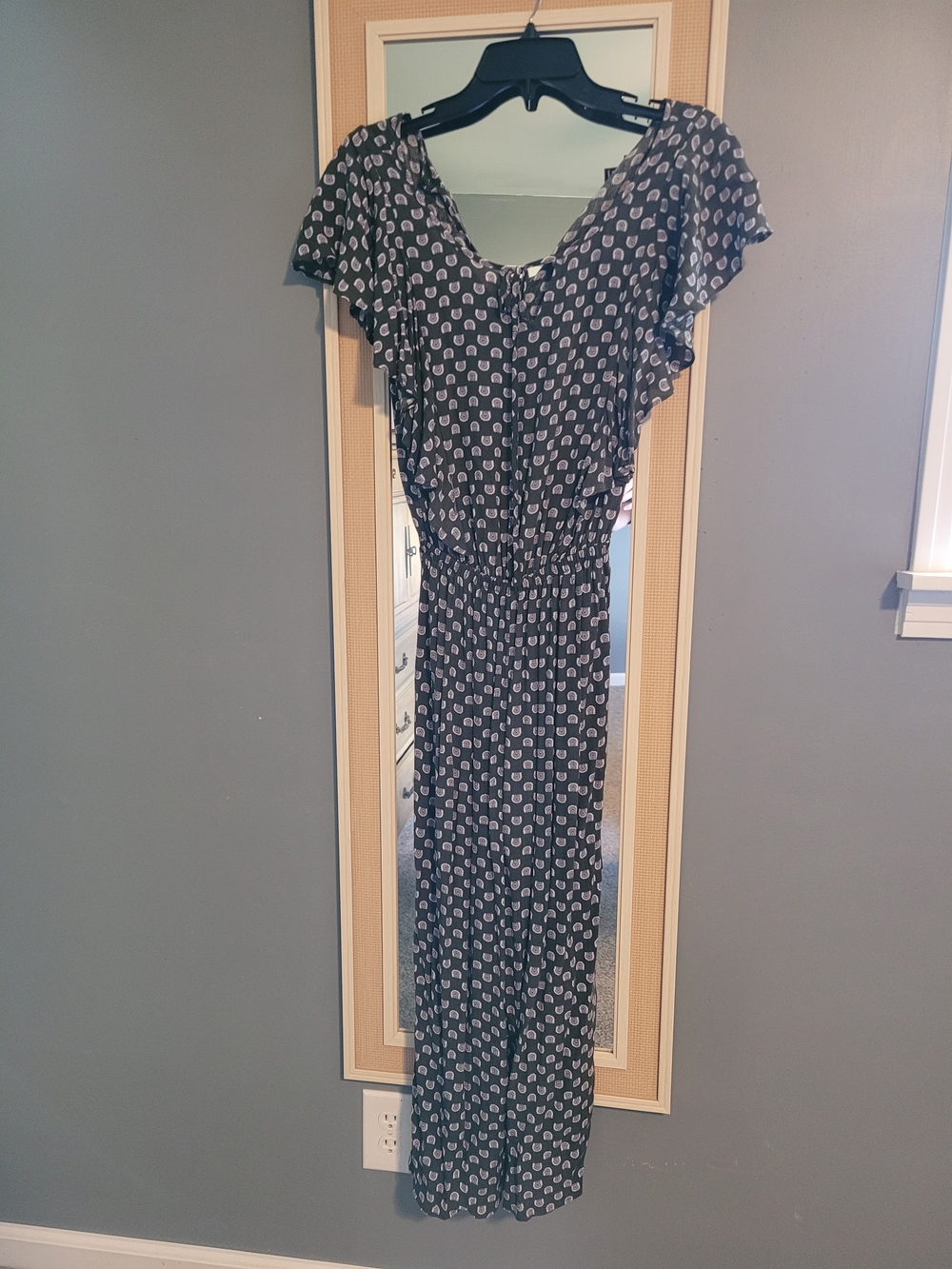 a.n.a Green One Piece with Print